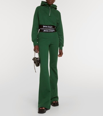 Palm Angels Logo cotton jersey hoodie