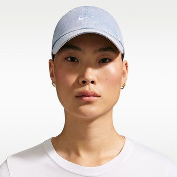 NIKE U NK CLUB CAP U CB DENIM 24 L 帽子 藍-HF0383486