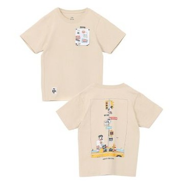 CHUMS Kids Booby Lost City Trip Pocket T-Shirt 中大童 短袖上衣 米灰色 CH211443G057