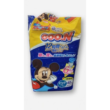 elleair 艾黎艾爾日本境內版 GOO.N 米奇米妮款超吸收紙尿褲/尿布40枚
