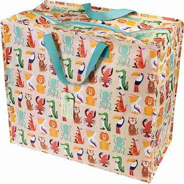 英國 Rex London 衣物/棉被超大多功能防水收納袋/萬用袋_動物樂園_RL26558