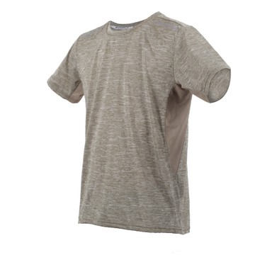 hodarla 男速率剪接短袖圓領t恤-台灣製 運動 上衣 慢跑 休閒 網球 麻花綠