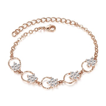 玫金手鍊・浪漫花圈