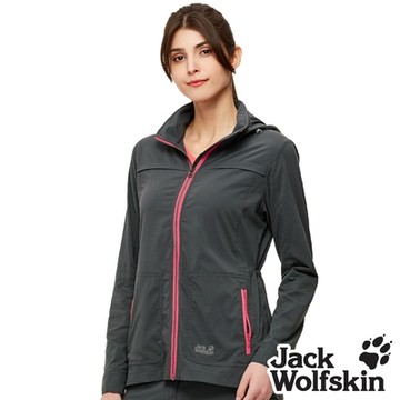 Jack wolfskin飛狼 女 Supplex 輕量遮陽外套 抗UV外套『深灰』