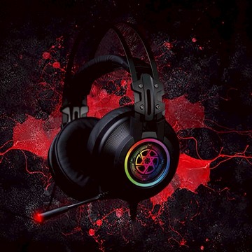 Raymii F90 USB 7.1聲道 RGB流光溢彩電競耳機耳麥