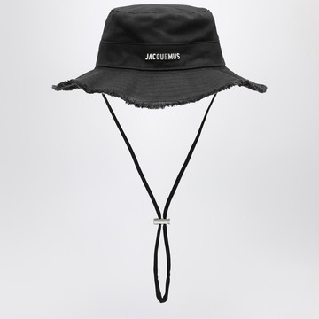 Le Bob Artichaut black cotton hat