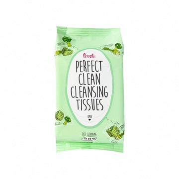 【韓國 PRRETI】蔬果淨顏卸妝濕巾30片X3