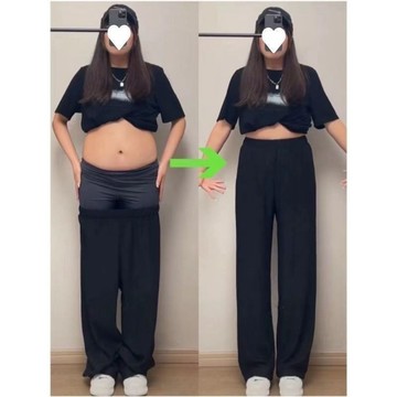 胖mm冰絲褲 直筒褲 寬褲 九分褲 媽媽褲 休閒褲 褲子 冰絲褲 夏季冰絲闊腿褲女特大碼寬鬆直筒褲高腰九分胖媽媽韓版女裝