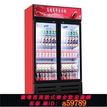 【廠家直銷 可打統編】[老牌國貨]冷藏展示柜商用保鮮飲料啤酒單雙三門超市飯店立式冰柜
