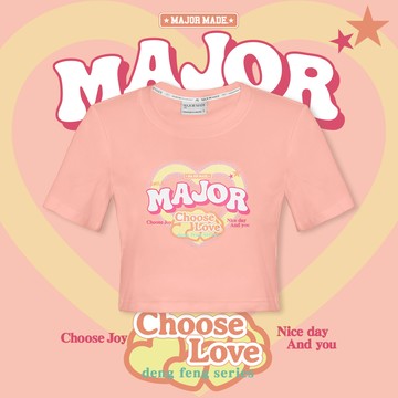 MAJOR愛心短版T