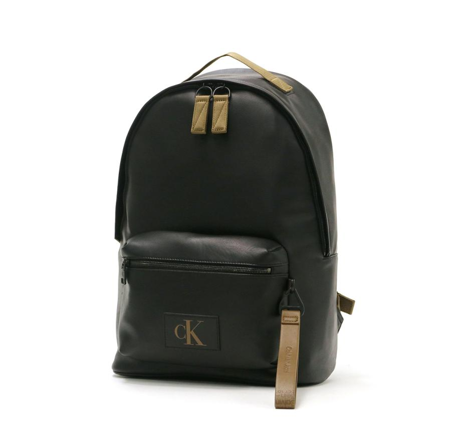 Calvin Klein] Box Tag Campus Backpack HH3723 Black