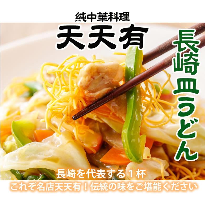 長崎皿うどん 送料無料 純中華料理 天天有 2食 かた焼きそば お取り寄せ ご当地