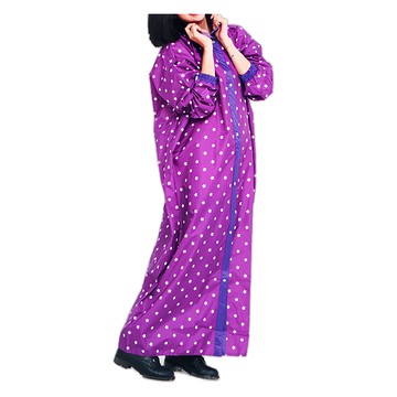 星晴 日系前開雨衣 台灣尼龍材質 多重防水 高係數反光條  亮紫色  特長型