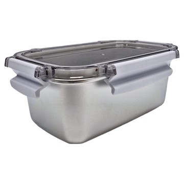 SHIMOYAMA 可微波304不鏽鋼密封保鮮盒 20.5 x 13.5 x 8.1cm  1L  1盒