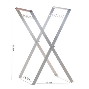 【現貨】垃圾分類架 北歐ins鐵藝收納 垃圾架 廚房收納架摺疊垃圾 架創意收納架 Dhome