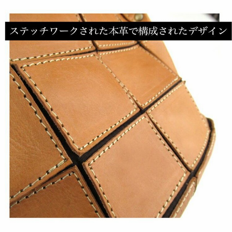 未使用 ピークスピーク PEAKSPEAK レザーパッチワークトート