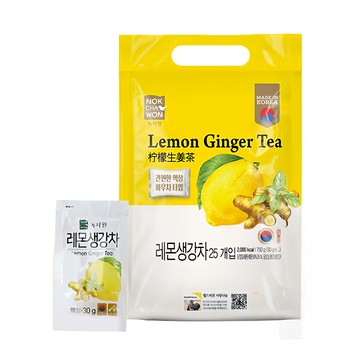 NOKCHAWON 綠茶園 檸檬生薑茶  25包  30g  1袋