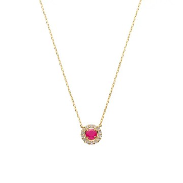 紅寶石環鑽項鍊