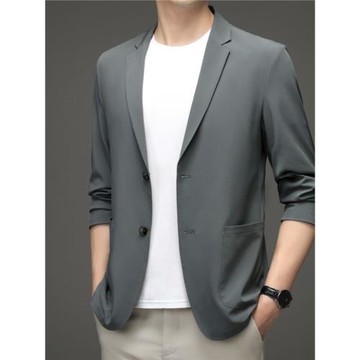 冰絲防曬西服男2024春季新款超薄休閑西裝輕薄款防曬衣單西外套潮