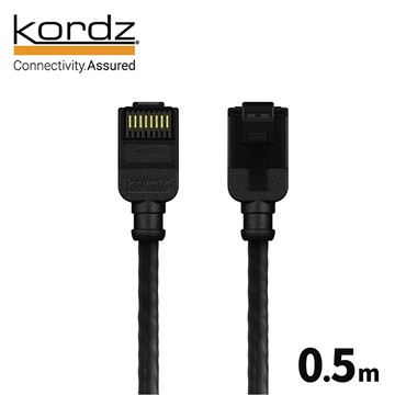 【Kordz】PRO CAT6 28AWG極細高速網路線 / 黑色0.5米