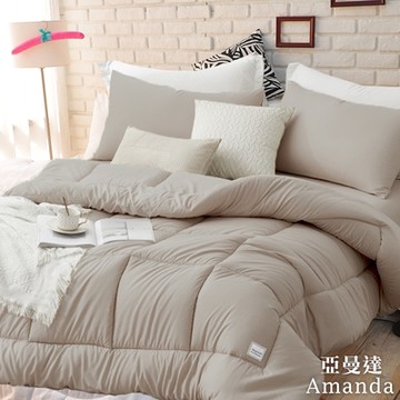 亞曼達Amanda 韓系石墨烯鬆餅被 可水洗被 冬被 -文青棕