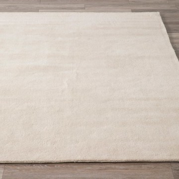 克萊歐手工編織羊毛地毯 80x150cm 奶白