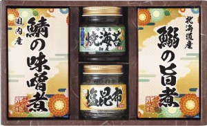  雅和膳 詰合せ 鰯の旨煮 (レトルト) (95g) 焼海苔佃煮 (85g) 鯖の味噌煮 (レトルト) (80g) 塩昆布 (18g)× 各1