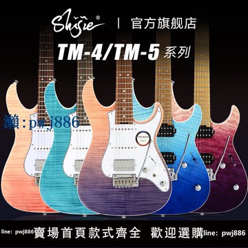 【物美價廉】SHIJIE世杰電吉他TM4/TM5/P90STE初學者進階女生電吉他官方旗艦店