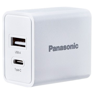 Panasonic 國際牌 18W USB-A + TYPE-C 電源供應器  白色  1個