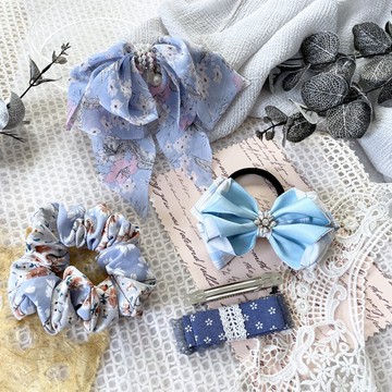 【福袋/驚喜包】大腸圈+髮夾超值套組(4入)香蕉夾髮圈馬尾夾抓夾