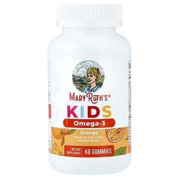 MaryRuth's, 兒童 Omega-3 軟糖，4 歲以上，橙味，60 粒軟糖
