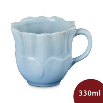 Le Creuset 花瓣系列 花瓣馬克杯 咖啡杯 茶杯 330ml 海岸藍