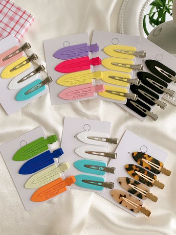 網紅無痕發夾夏季劉海夾側邊夾子頭飾前額碎發鴨嘴定位夾一字發卡