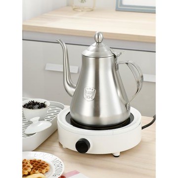 304不銹鋼加厚家用平底燒水壺功夫泡茶壺餐廳飯店帶濾網電磁爐壺