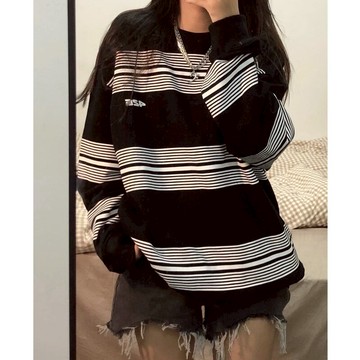 早秋季衛衣女年新款潮韓版寬松BF慵懶風百搭chic港風上衣外套