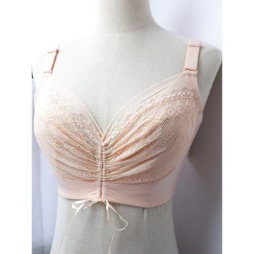 賞心原單夏季純棉超薄款大胸顯小文胸防走光上托無鋼圈CD杯內衣女