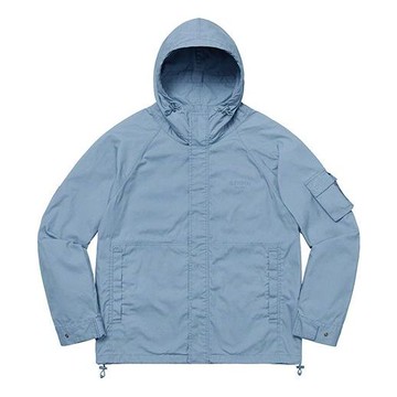 Supreme FW19 Week 11 Cotton Field Jacket Light Blue Logo