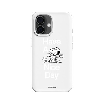 iPhone 16 SolidX 白 - 史努比 Snoopy - Have A Nice Day