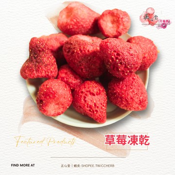 【正心堂】大顆草莓凍乾 100克 500克 草莓乾 酸甜可口 脆草莓乾 普渡 凍乾草莓 草莓 草莓干 中元 凍乾水果乾