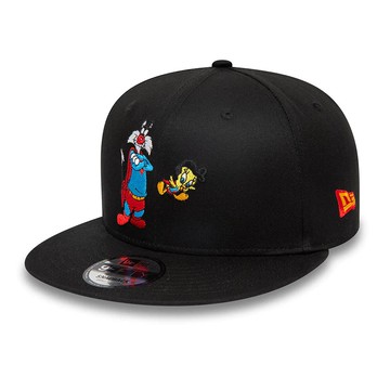 NEW ERA 男女款 棒球帽 9FIFTY NEx100thWBLooneyTunesxSuperhero Slyvester超人 黑色_NE60414433
