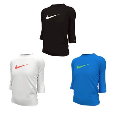 [秉宸] NIKE SWIM 女孩七分袖防曬衣 女孩 七分袖 防曬衣 NESSE740 24SS