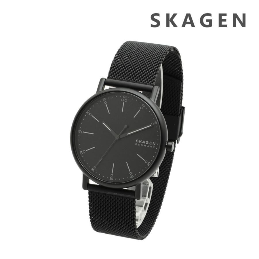 国内正規品 スカーゲン 腕時計 SKW6579 SKAGEN SIGNATUR メンズ ブラック メッシュ | LINEブランドカタログ