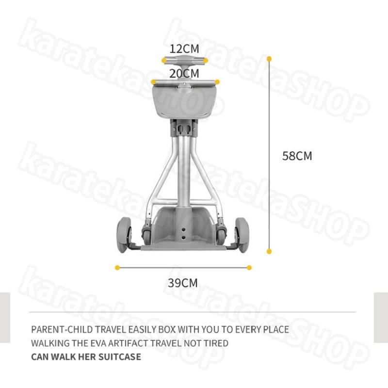 送料無料2in1 スーツケース 子供用カート 乗る 大容量33L 38Ｌ子供用の