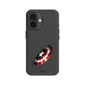 iPhone 16 SolidX 黑 - 迪士尼-漫威 Marvel - 美國隊長的盾牌