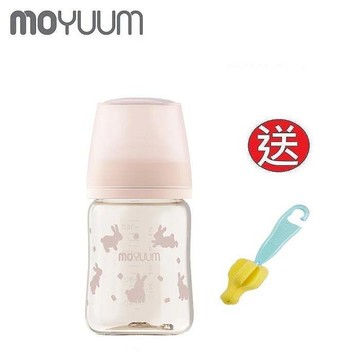 MOYUUM第三代PPSU寬口奶瓶170ml(1m+)(8809926453141點點兔) 520元+送奶嘴刷