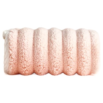 糖果絨毛巾浴巾6條套裝 珊瑚絨 72cm x 37.7cm(毛巾) 139.5cm x 71.5cm(浴巾)  櫻花粉  1組