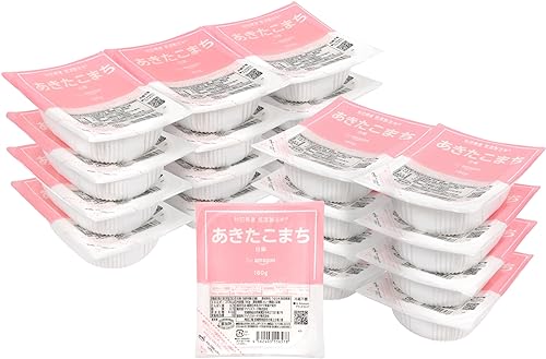 by  パックご飯 秋田県産 あきたこまち 180g 24個 国産米 100% 低温製法米 (Happy Belly)