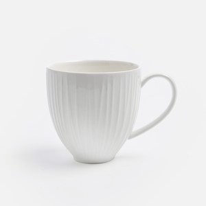 克萊歐強化瓷馬克杯300mL 枝線白