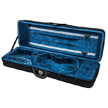 SKY Full Size Violin Oblong Case Lightweight with Matching Blanket Black Blue