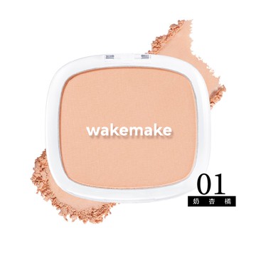 WAKEMAKE唯可魅 柔霧濾鏡單色腮紅餅-01奶杏橘